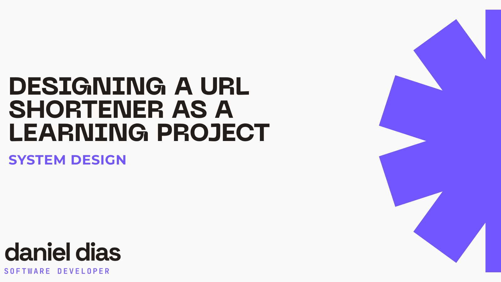 Projetando um URL shortener como projeto de estudo