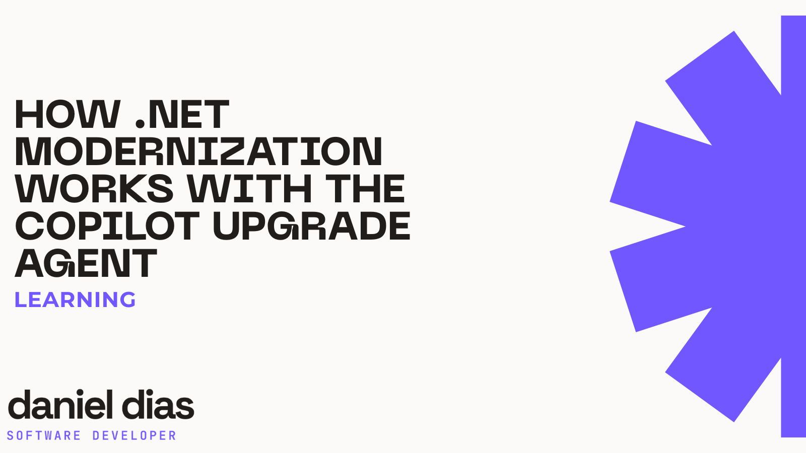 How .NET Modernization Works with the Copilot Upgrade Agent