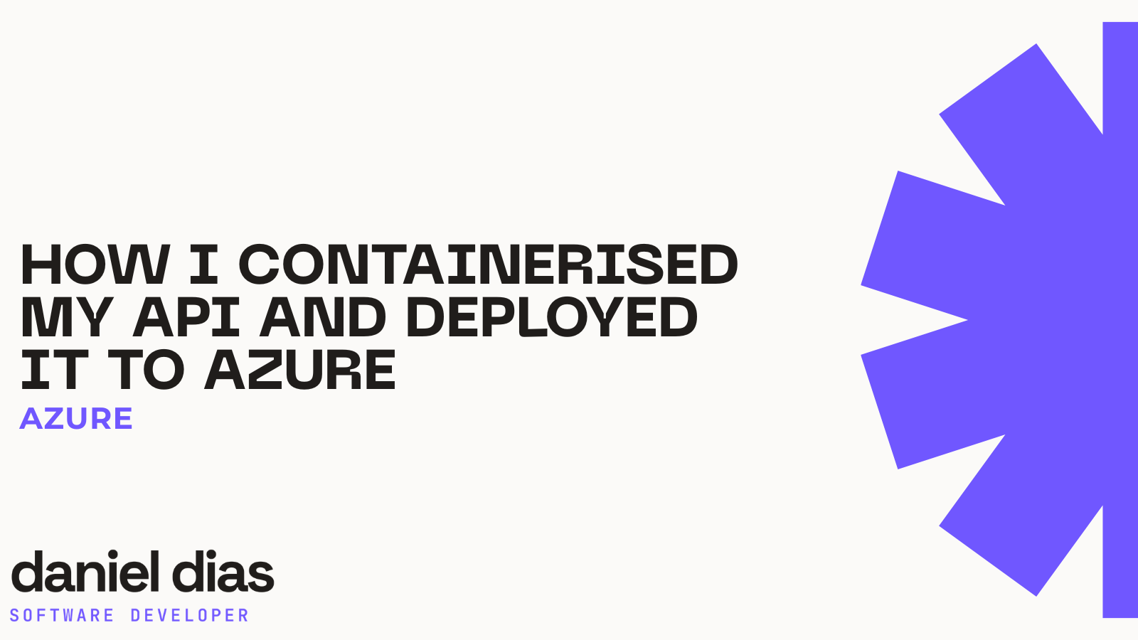 Como eu containerizei minha API e fiz deploy no Azure