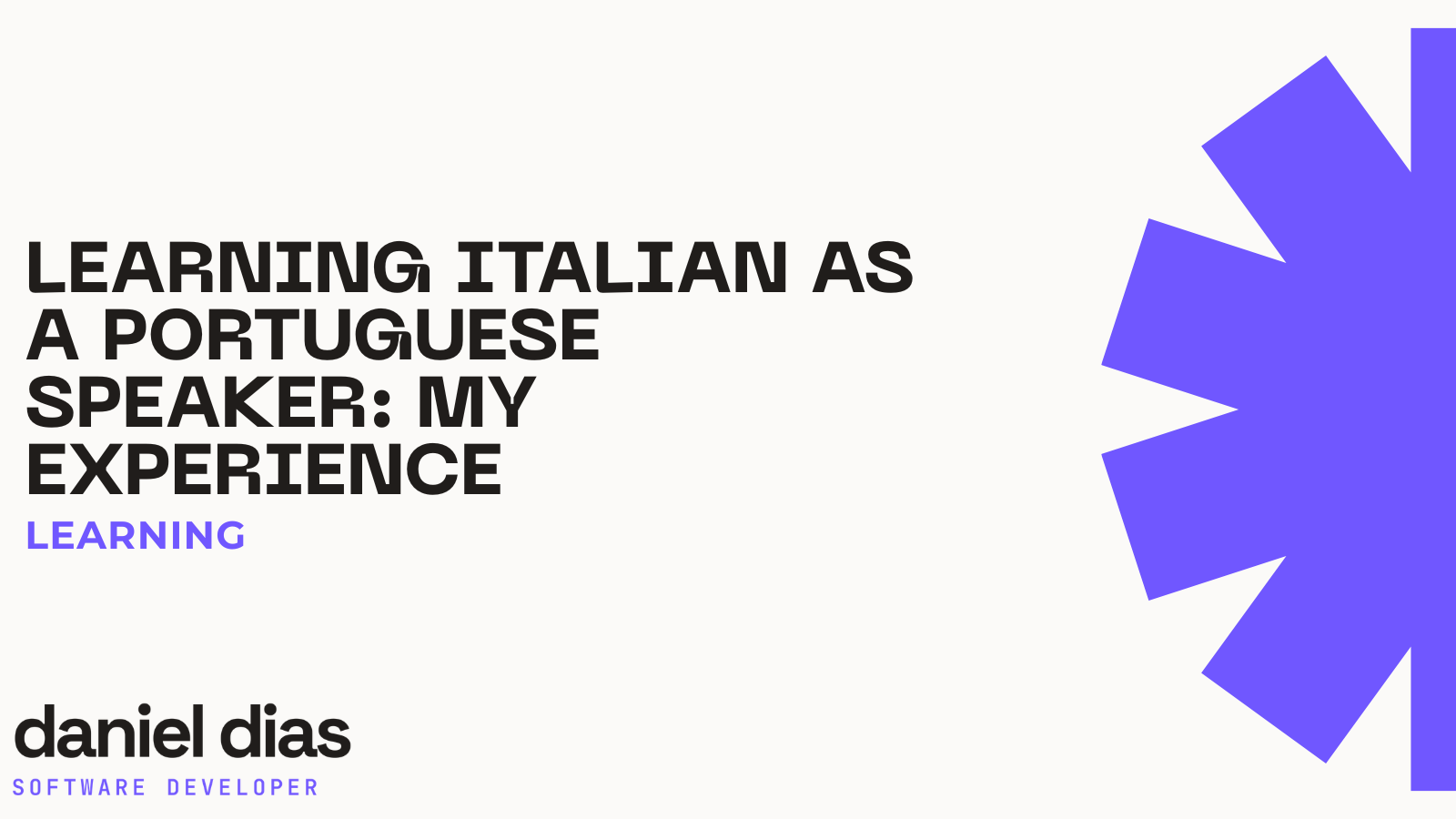 Aprender italiano como falante de português: minha experiência