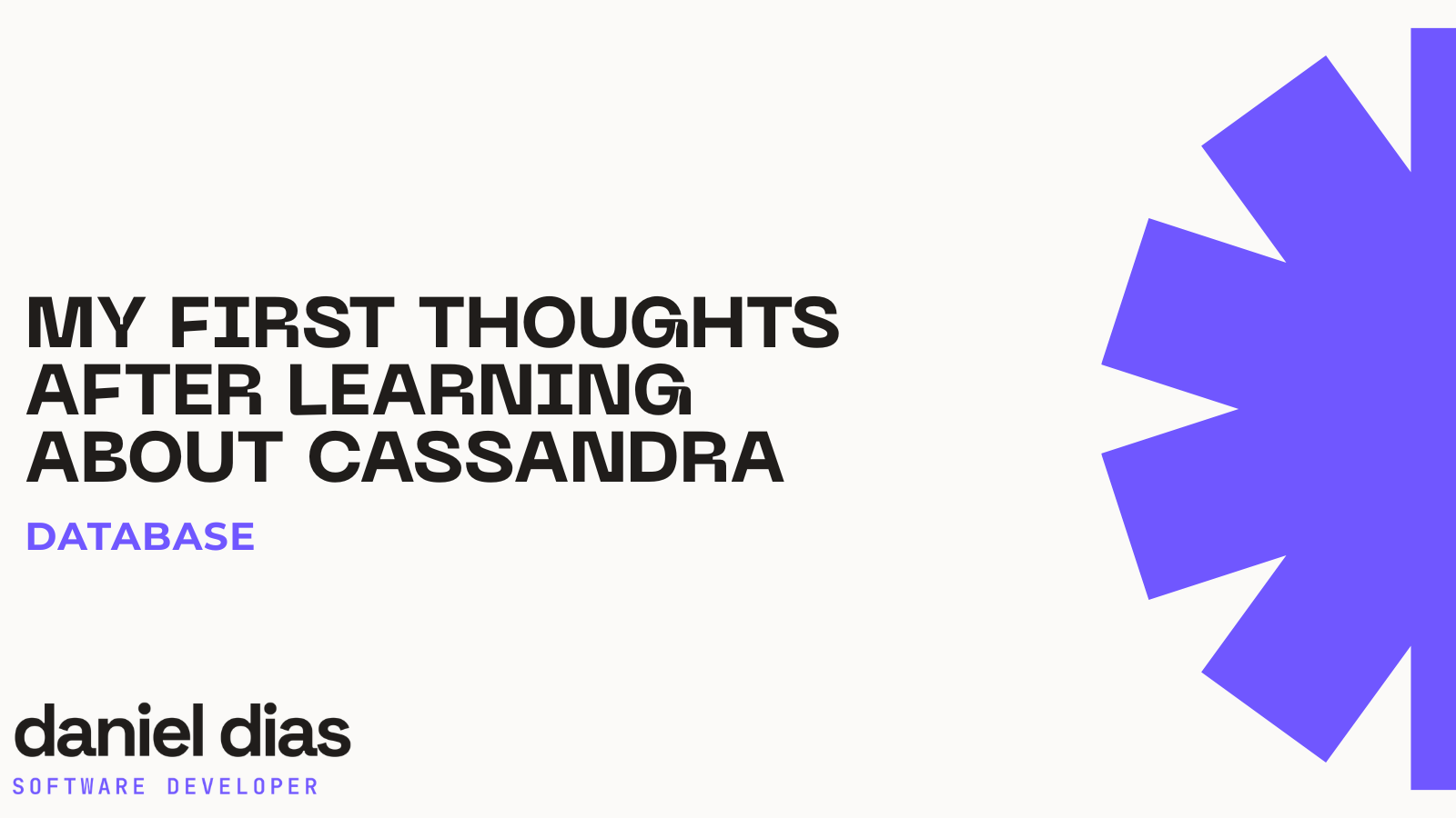 Le mie prime impressioni dopo aver imparato Cassandra