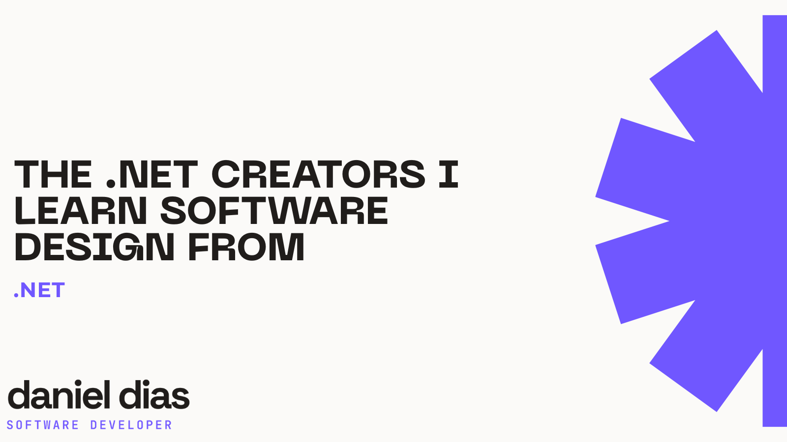 Os criadores de conteúdo .NET com quem aprendo software design