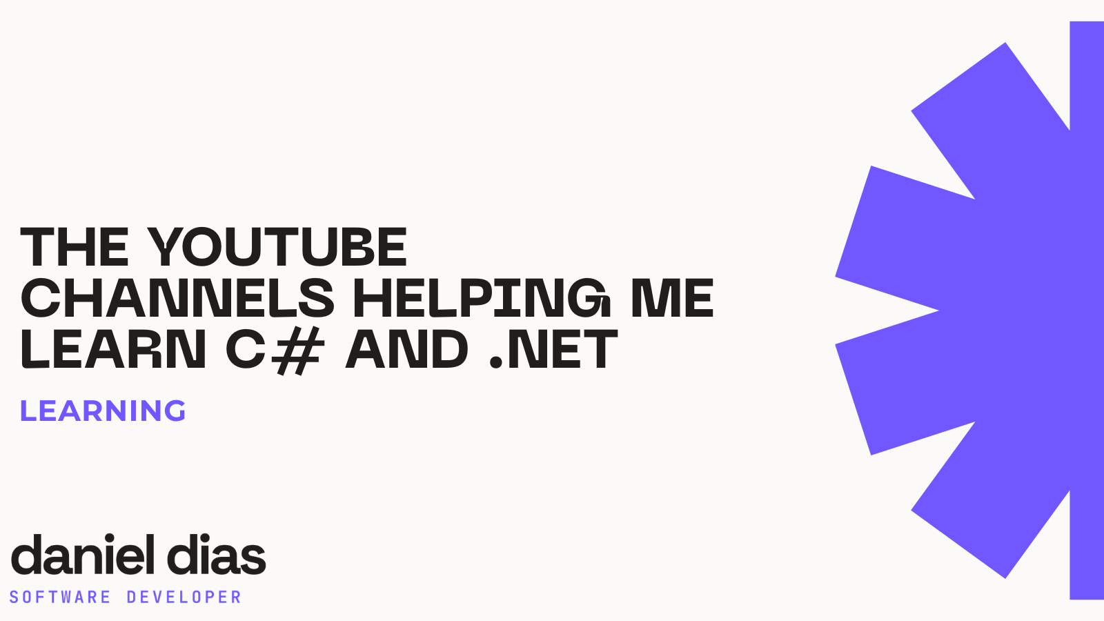 I canali YouTube che mi aiutano a imparare C# e .NET