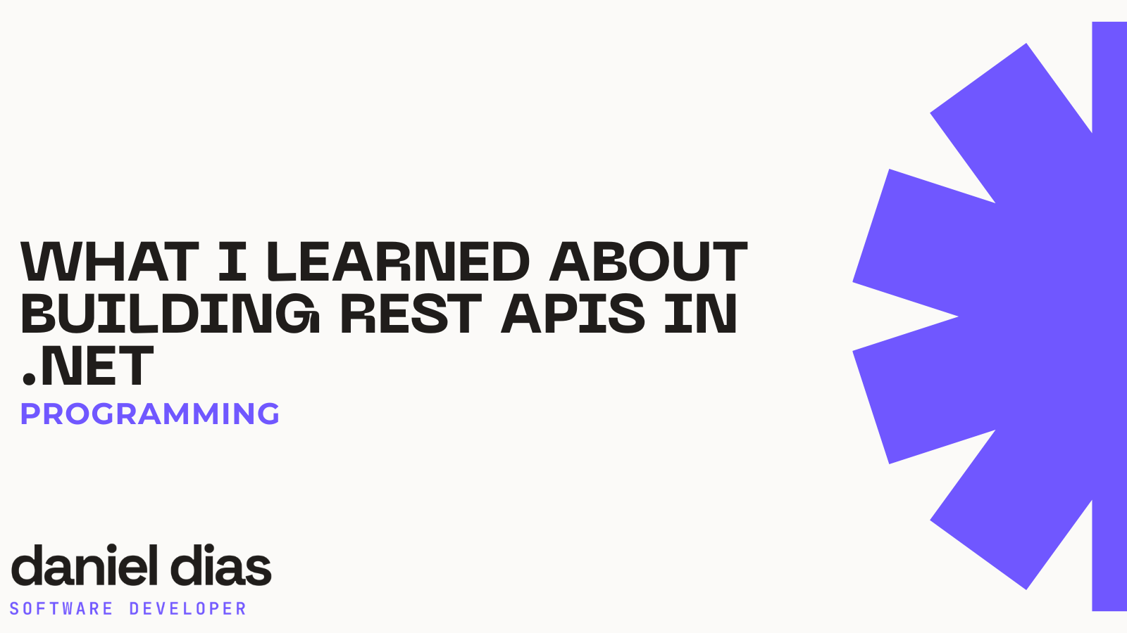X'Tgħallimt dwar il-Bini ta' REST APIs f'.NET