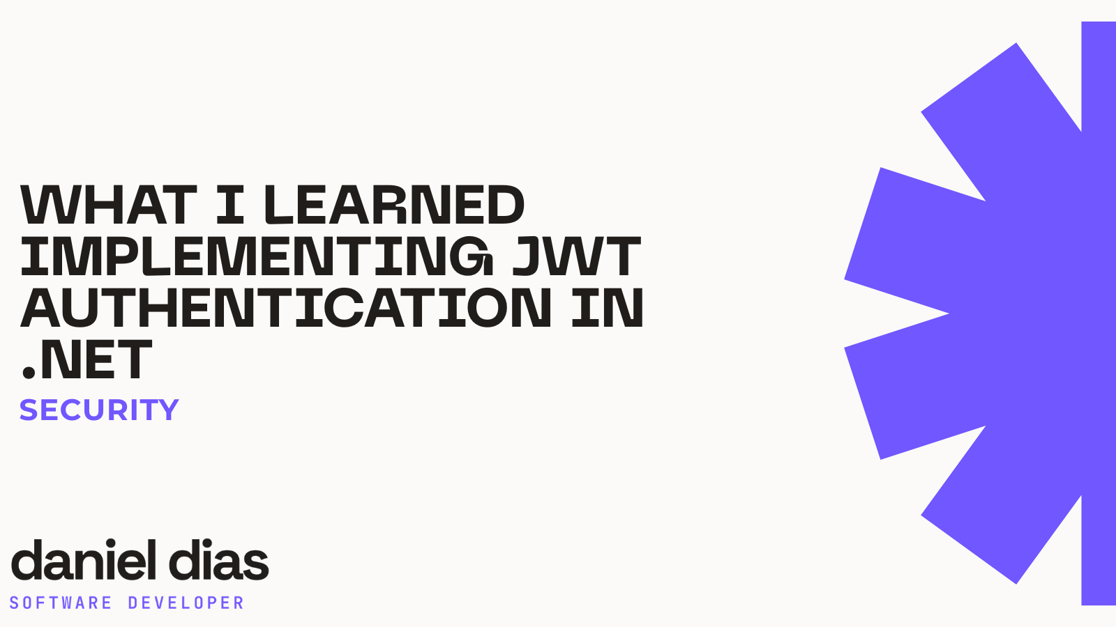 O que aprendi implementando JWT authentication em .NET