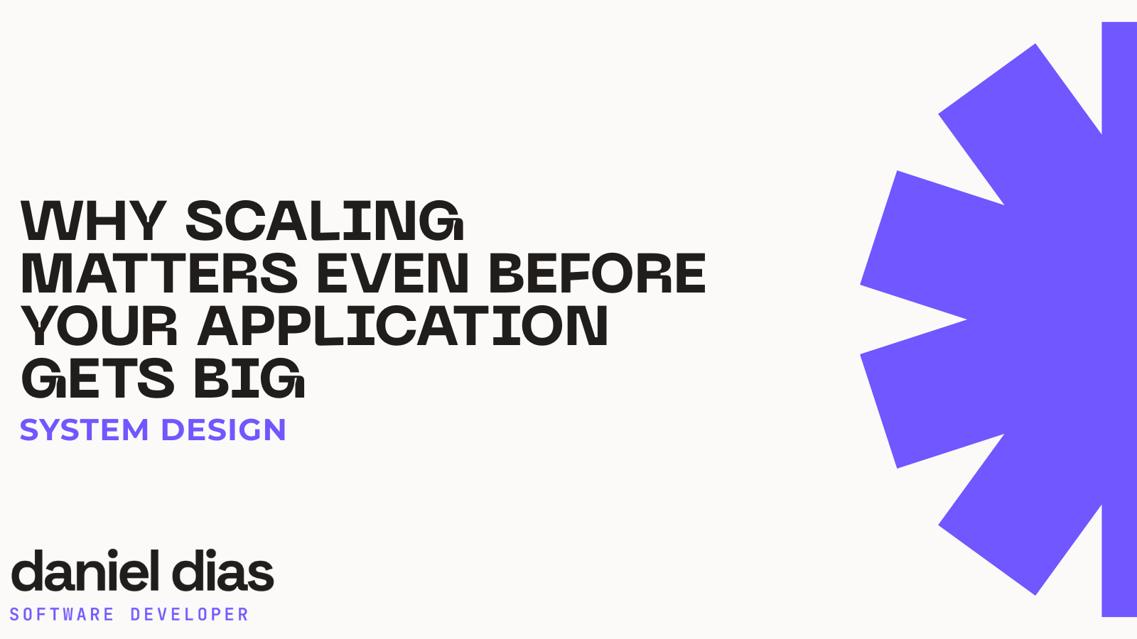 Pourquoi le scaling compte même avant que votre application devienne grosse